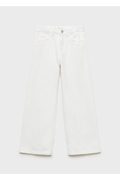 MANGO Kids Dikiş detaylı wideleg jean