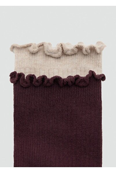 MANGO Woman 2'li fitilli pamuklu çorap seti