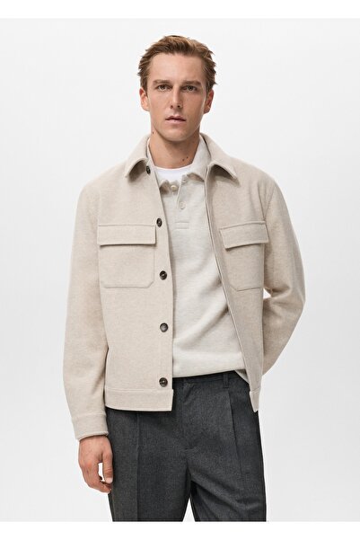 MANGO Man Cepli flanel gömlek ceket