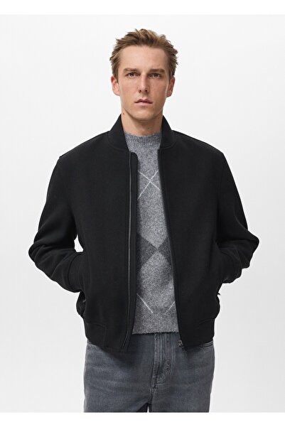 MANGO Man Fermuarlı bomber ceket