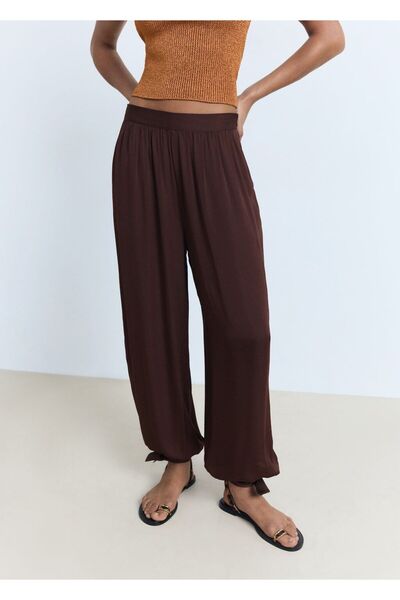 MANGO Woman Balon tarzı pantolon fiyonklar