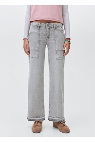 Mango Teen Zımba detaylı culotte jean