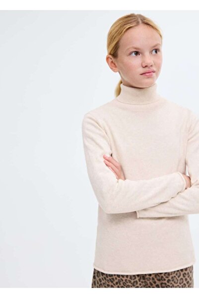 MANGO Kids Boğazlı örgü kazak