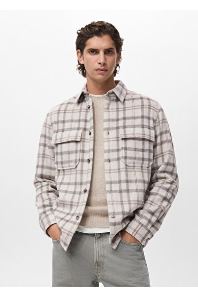 MANGO Man Kareli flanel gömlek ceket