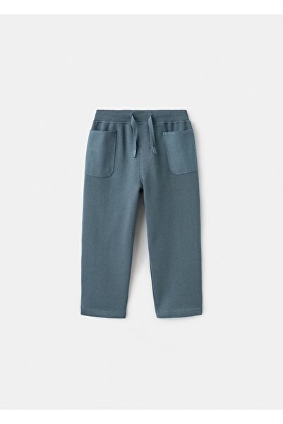 MANGO Baby İpli pamuklu jogger pantolon