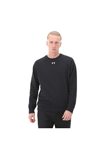 Under Armour A1379755-001-001 Ua Rival Fleece Crew Erkek Sweatshirt Siyah
