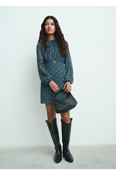 Mango Teen Lureks cut out detaylı elbise