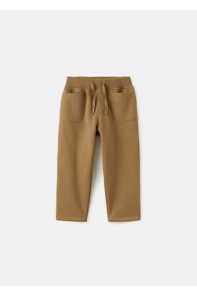 MANGO Baby İpli pamuklu jogger pantolon