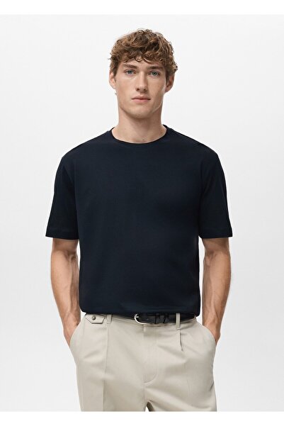 MANGO Man Regular kesim %100 pamuklu tişört