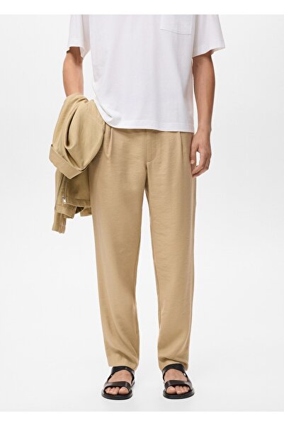 MANGO Man Pensli düz kesim pantolon