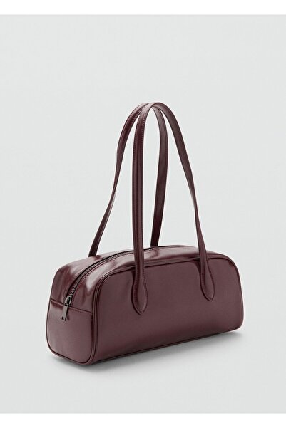 Mango Teen Deri görünümlü bowling çanta