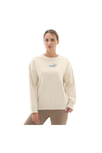 Puma 688078-87 Ess Nature 2.0 Crew Hanorac pentru femei Bej