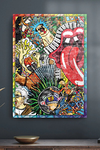 Decovetro Tablou din sticlă Pop Art Karma