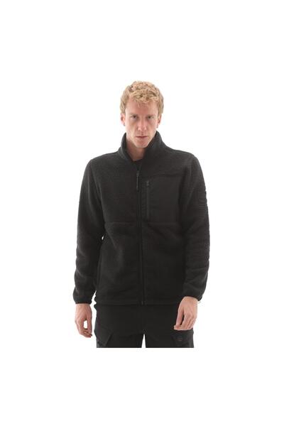 Timberland B0A6HKF0011-R Jachetă din fleece cu pluș înalt pentru bărbați, Negru