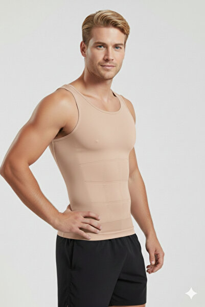 MİSTİRİK Torenova Men's Anti-Sagging Firming Corset Athlete Skin Color077