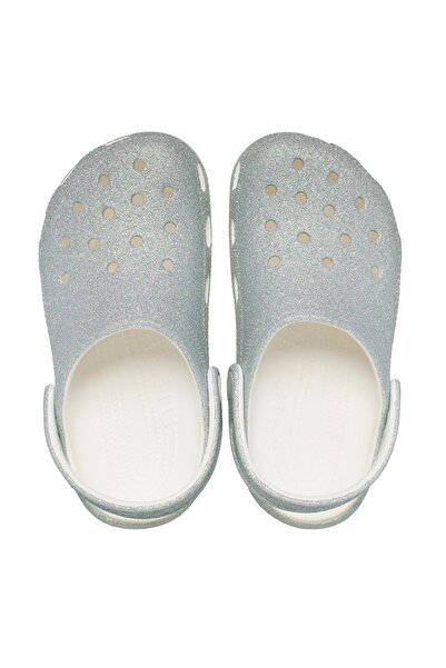 Crocs Classic Iridescent Glitter Cgk Kız Çocuk Beyaz Terlik Kız Çocuk TERLİK ...