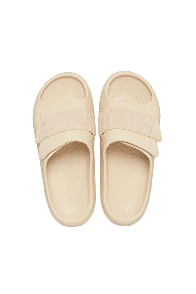 Crocs Mellow Luxe Recovery Slide Unisex Krem Terlik