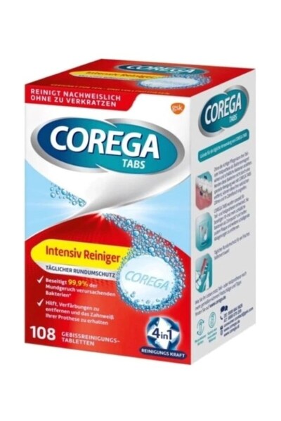 Corega DİŞ PROTEZ AĞIZ TEMİZLEME 108 TABLET