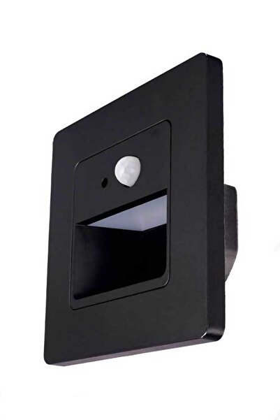 ACK SENSÖRLÜ MERDİVEN ARMATÜRÜ SİYAH KASA 6500K