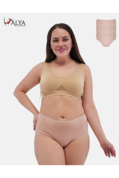 ALYA UNDERWEAR Chiloți mari pentru femei - 3 bucăți de piele (5XL, 6XL, 7XL)