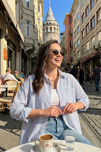 Lela Cămașă cu mânecă lungă în dungi Cămașă 6772875