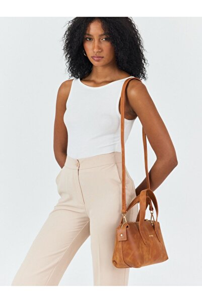 Meskanto حقيبة يد نسائية من الجلد الطبيعي سهلة الاستخدام، حقيبة كتف وذراع بحز...