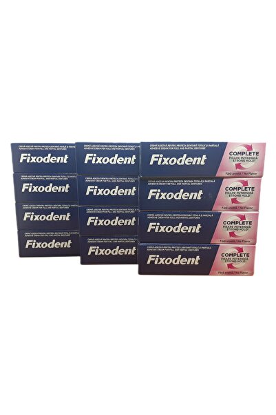 Fixodent COMPLETE PROTEZ YAPIŞTIRICI KREM GÜÇLÜ TUTUŞ 47 GR AROMASIZ X 12 ADET