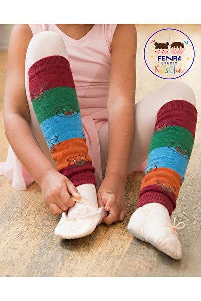 FENRA STUDIO URȘULUȚ DE PLUȘ COLORAT CA UN CURCUBEU, PULOVER PENTRU COPII