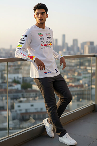 niceworkbynicehands تي شيرت ريد بول ريسينغ فورمولا 1 ذو الأكمام الطويلة بتصمي...