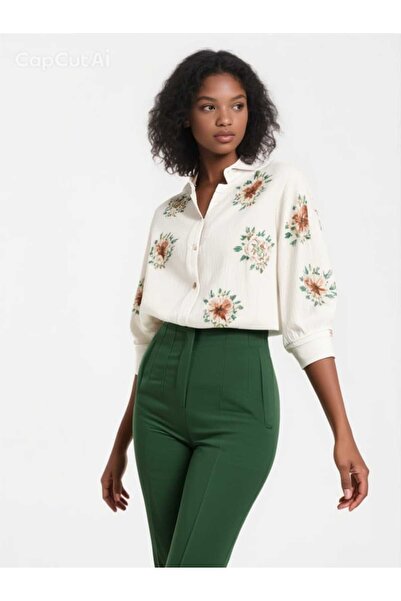 HANIMCA GİYİM Can Be Worn in Winter and Autumn. Carrot Cut Medium Thickness W...