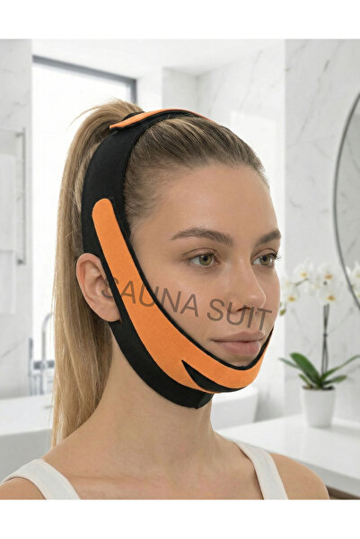 SAUNA SUIT مشد للوجه بشريط للذقن والرقبة ومضاد للتدلي وشد الوجه