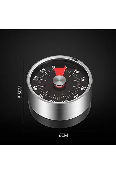 Choice مؤقت عد تنازلي أسود مغناطيسي ميكانيكي مرئي ساعة خبز صفية لتعليم الاجتم...