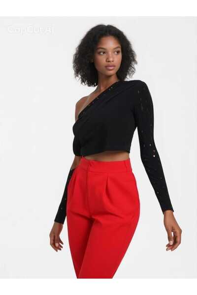 HANIMCA GİYİM Can Be Worn in Winter and Autumn. Carrot Cut Medium Thickness W...