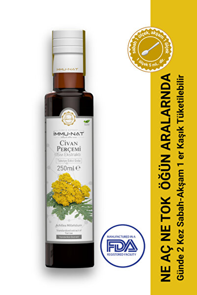 İmmu-Nat Civan Perçemi Bitkisel Sıvı Ekstraktı 250ml - Takviye Edici Gıda