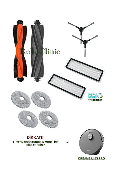 Roboclinic Perie principală de cauciuc de schimb compatibilă cu aspiratorul r...