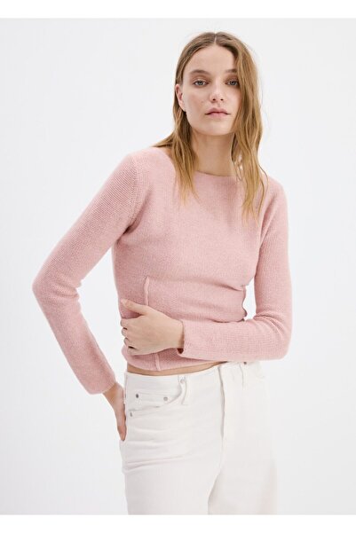 MANGO Woman Dikişli triko kazak