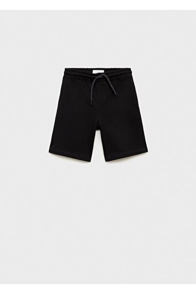 MANGO Kids Beli bağ detaylı pamuklu şort