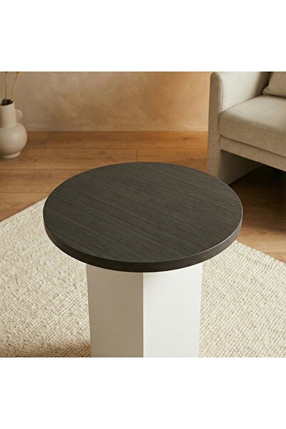 Almonfared 5-piece round table set - one large center table with 4 stylish an...