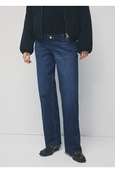 MANGO Woman Wideleg hamile jean pantolon