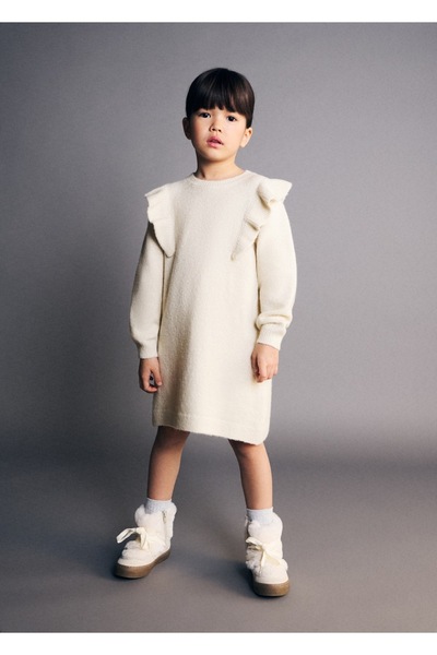 MANGO Baby Lureks volanlı elbise