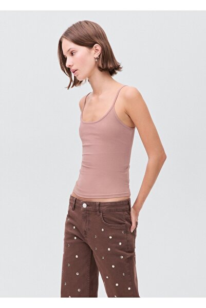 Mango Teen Askılı düz bluz