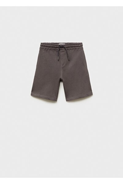 MANGO Kids Beli bağ detaylı pamuklu şort