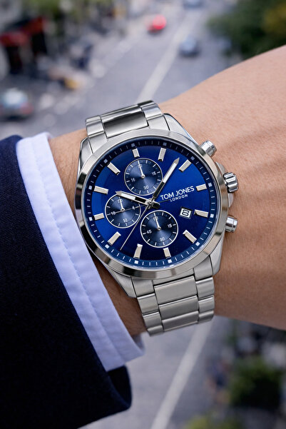 Tom Jones STEEL MEN'S WRIST WATCH AND BRACELET WITH GIFT