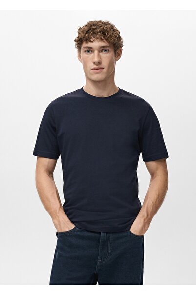 MANGO Man %100 pamuklu dar kesim tişört