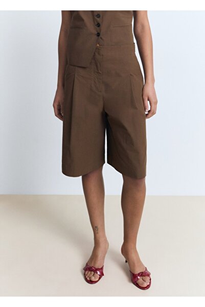 MANGO Woman Kumaş Bermuda şort