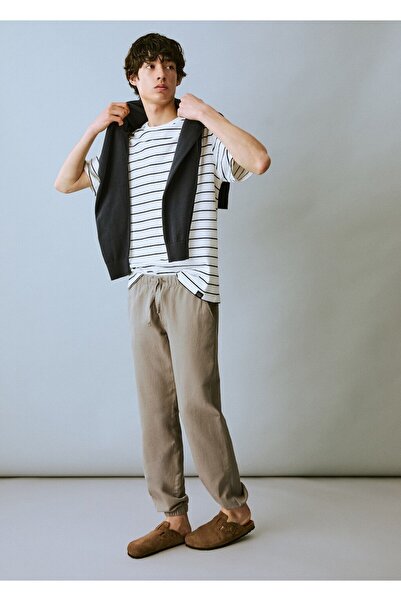 Mango Teen Pamučne jogger pantalone od platna