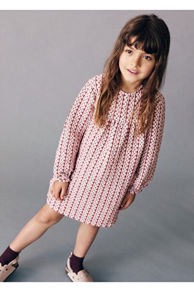 MANGO Baby Desenli kısa elbise