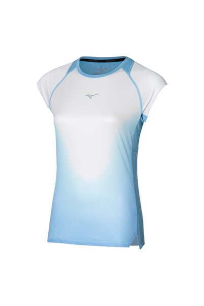 MIZUNO Tricou alergare dama Aero SS 2024-Bleu/Alb-M