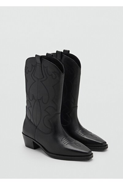 Mango Teen Kovboy tarz deri bot