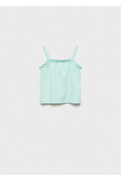 MANGO Baby T-Shirt mit Rüschen und Trägern